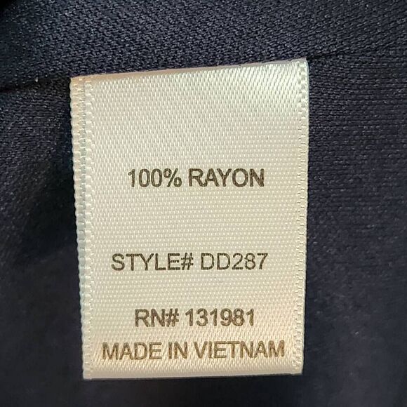 Naïf navy maxi dress cutout print Rayon flowy boho festival medium - Picture 7 of 8